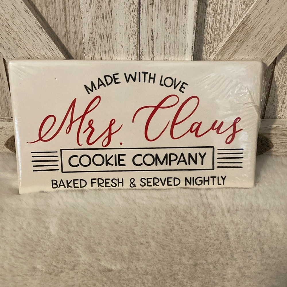Target BP 2019 Christmas Mrs. Claus Cookie Company Decorative Tile